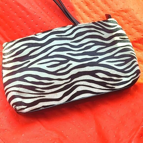 White House Black Market Zebra Pront Clutch - Picture 6 of 6